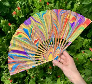 Paint Marbled Fan