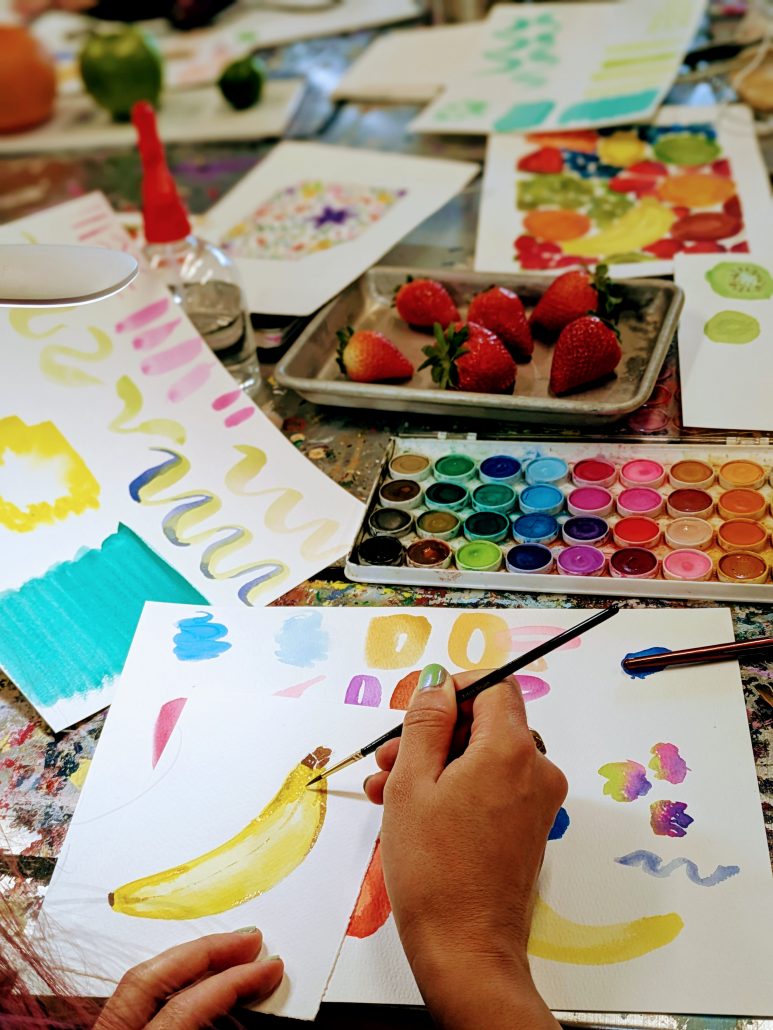 watercolor still ife